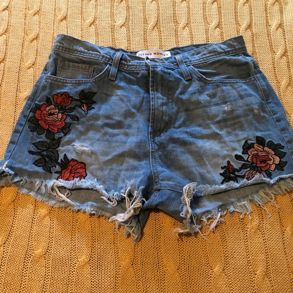 Flying Monkey jean shorts.